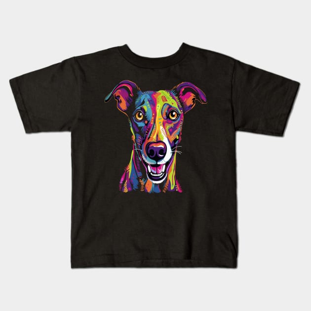 Whippet Smiling Kids T-Shirt by JH Mart